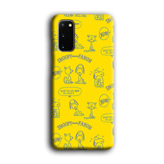 Snoopy and Faroon Samsung Galaxy S20 3D Case