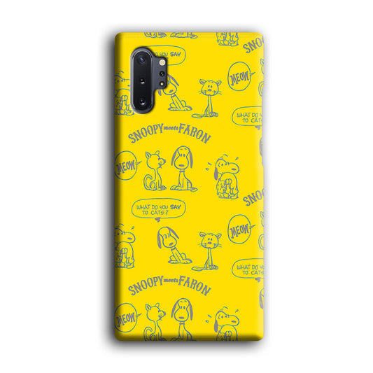 Snoopy and Faroon Samsung Galaxy Note 10 Plus 3D Case