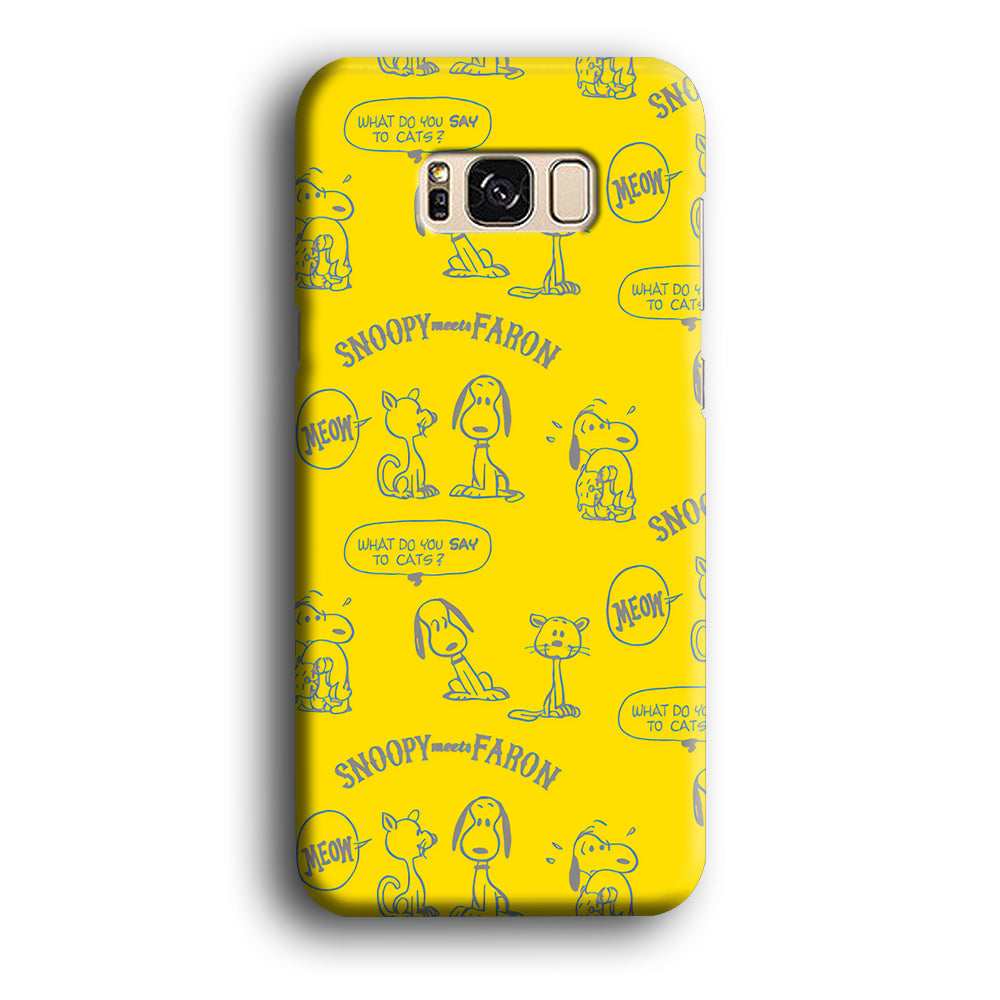 Snoopy and Faroon Samsung Galaxy S8 Plus 3D Case