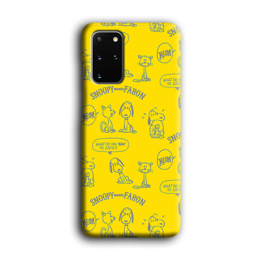 Snoopy and Faroon Samsung Galaxy S20 Plus 3D Case