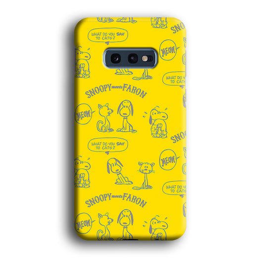 Snoopy and Faroon Samsung Galaxy S10E 3D Case