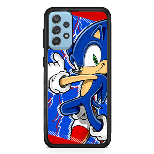 Sonic The Hedgehog Blue Lightning Samsung Galaxy A72 Case