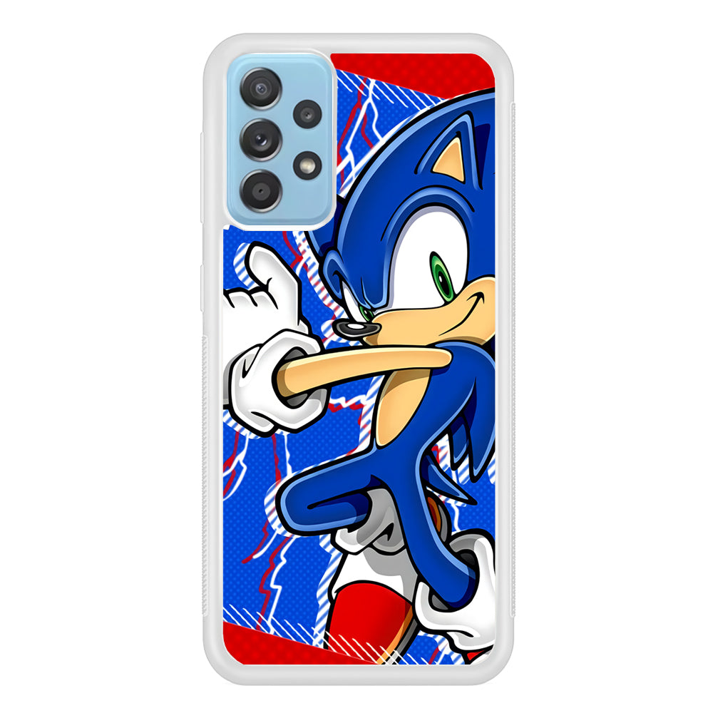 Sonic The Hedgehog Blue Lightning Samsung Galaxy A52 Case