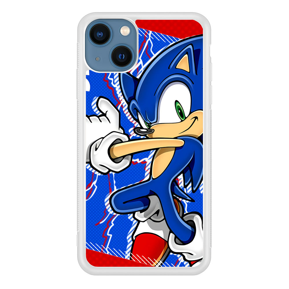 Sonic The Hedgehog Blue Lightning iPhone 13 Case