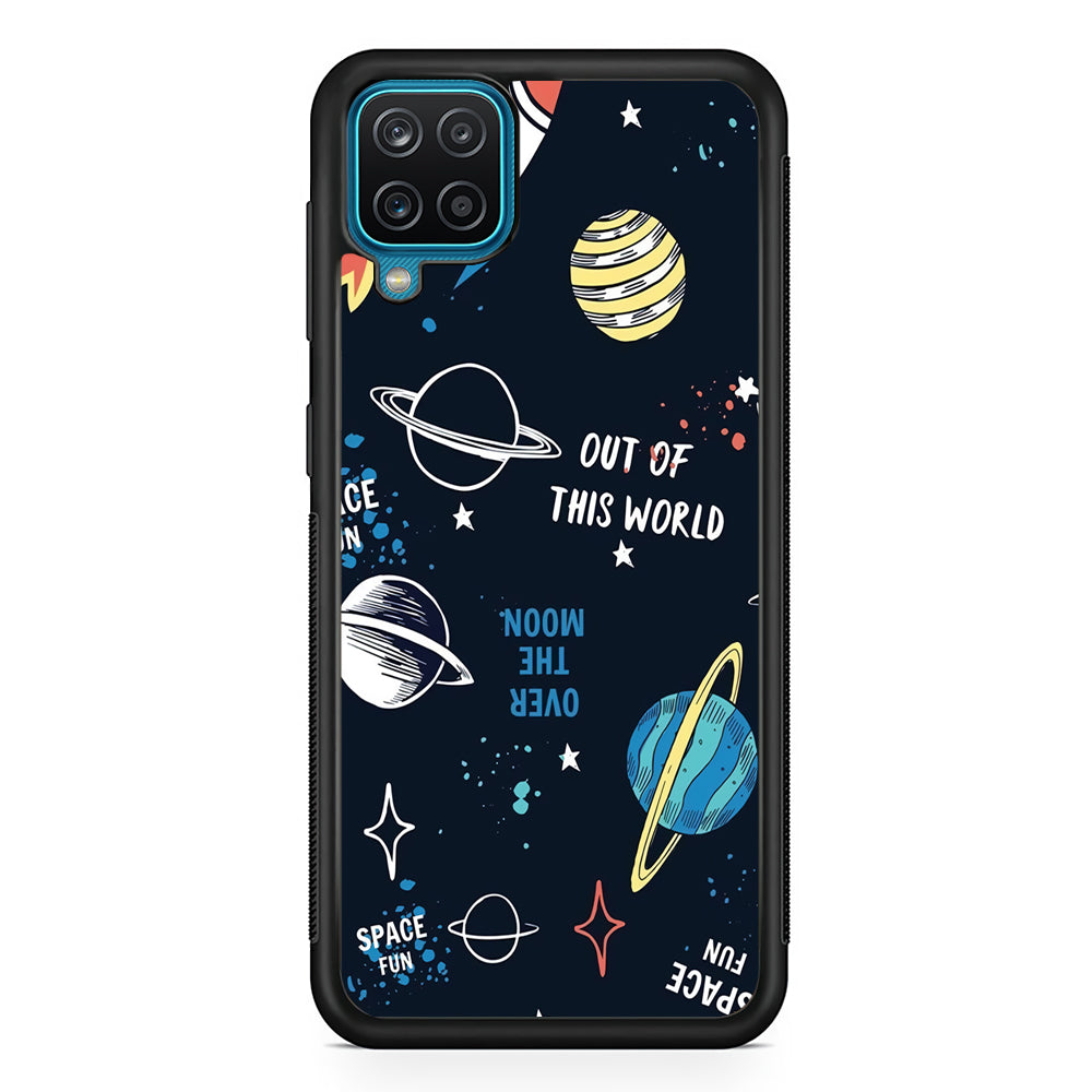 Space Out of This World Samsung Galaxy A12 Case