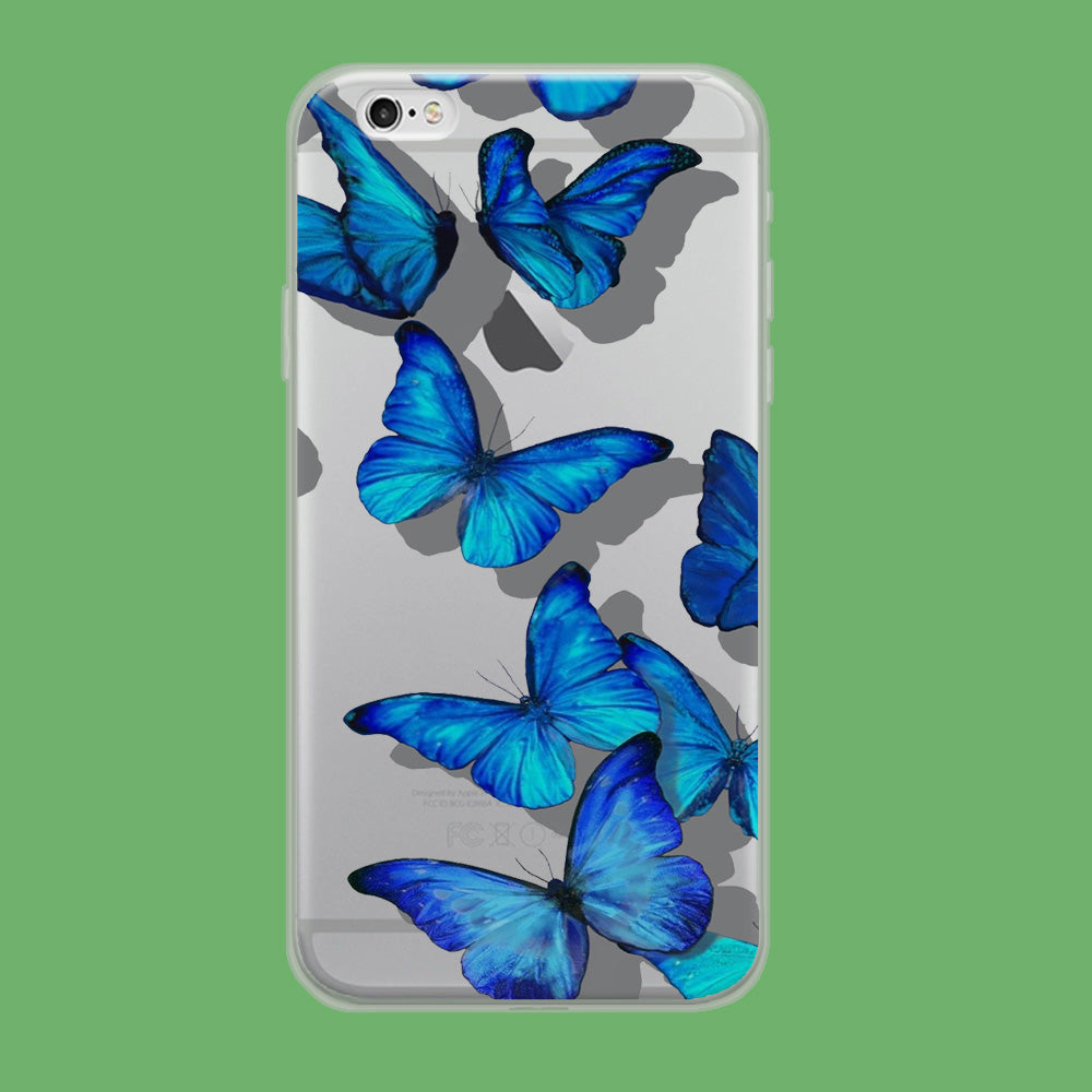 Sparkling Blue Butterfly iPhone 6 Plus | iPhone 6s Plus Clear Case