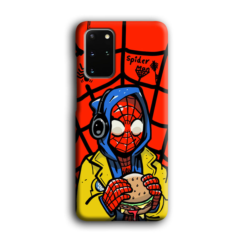 Spiderman Lunch with Burger Samsung Galaxy S20 Plus Case