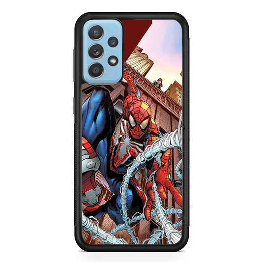 Spiderman Rooftop Photo Samsung Galaxy A72 Case