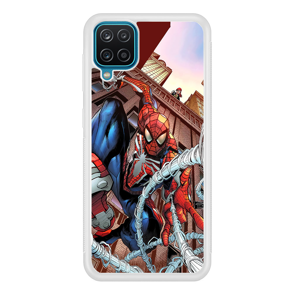 Spiderman Rooftop Photo Samsung Galaxy A12 Case