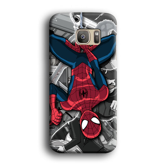 Spiderman Action in Town Samsung Galaxy S7 Edge 3D Case