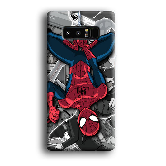 Spiderman Action in Town Samsung Galaxy Note 8 3D Case