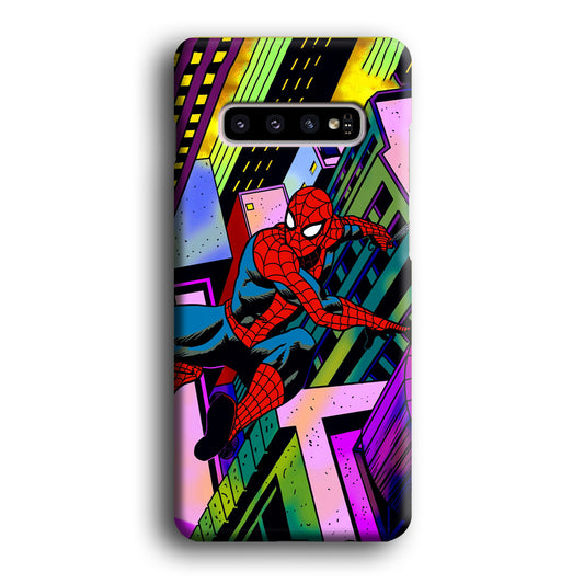 Spiderman Magic Colours Samsung Galaxy S10 3D Case