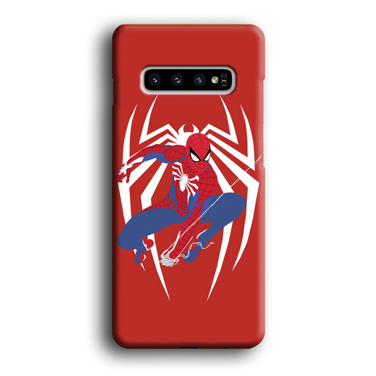 Spiderman Net Hanging Samsung Galaxy S10 3D Case