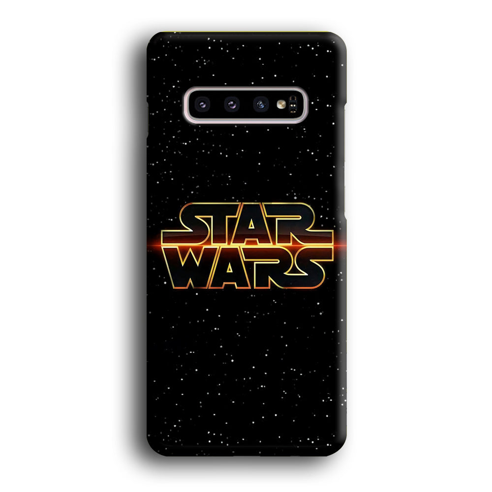Starwars Glow Word Samsung Galaxy S10 3D Case