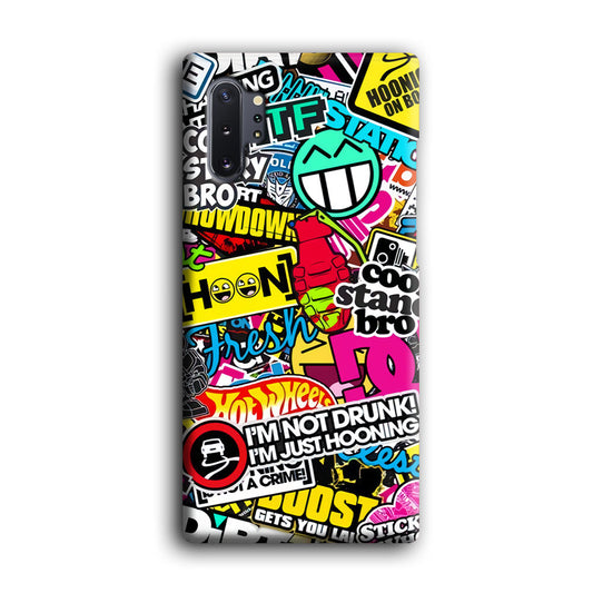 Street Sticker Fest Samsung Galaxy Note 10 Plus 3D Case