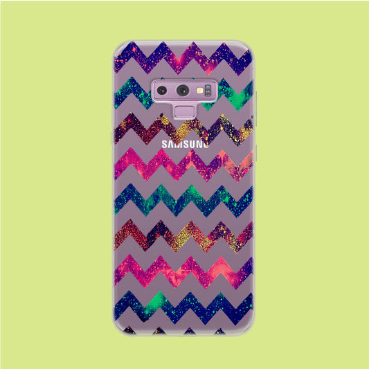 Strip, Glitter and Space Samsung Galaxy Note 9 Clear Case
