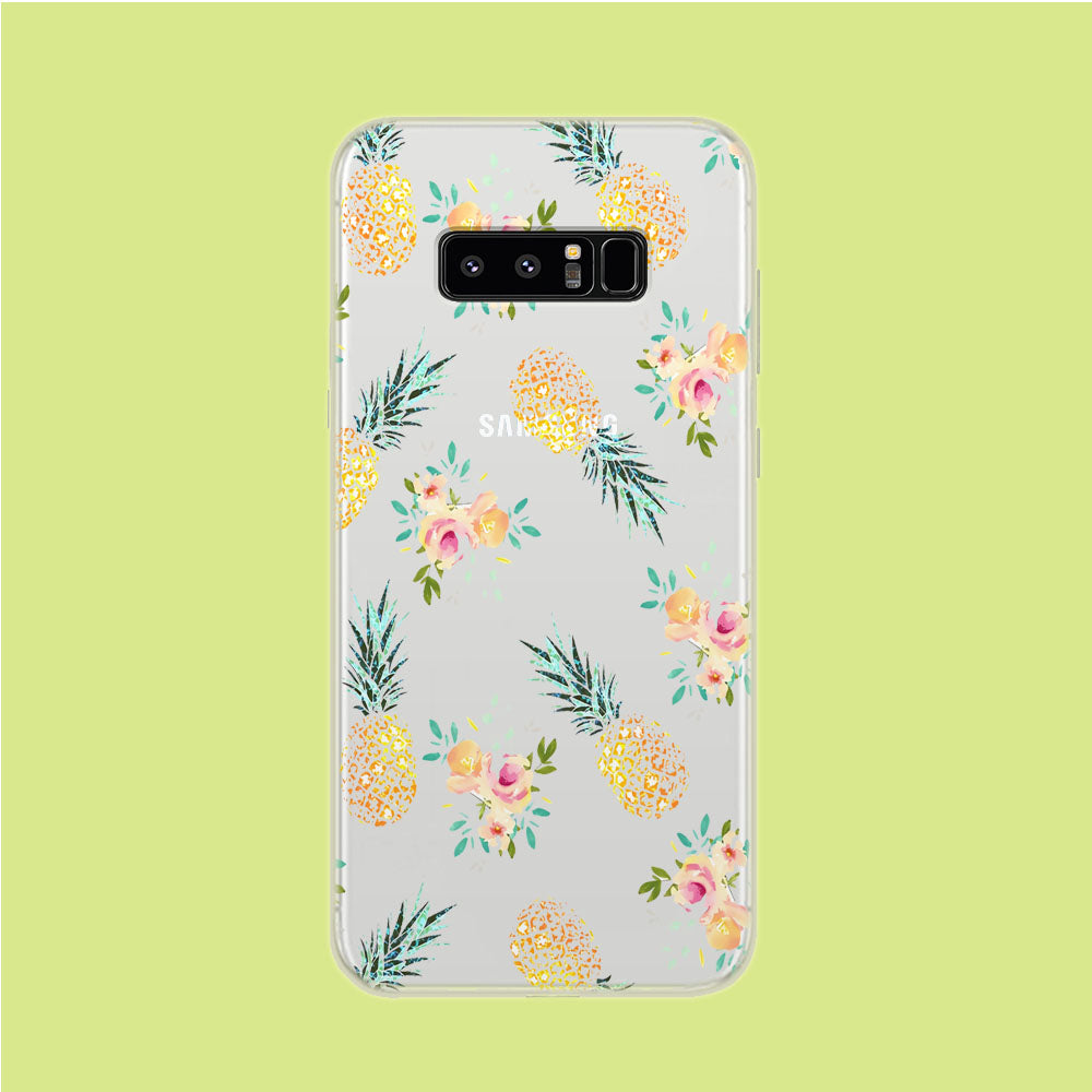 Summer Fresh Pineapple Samsung Galaxy Note 8 Clear Case