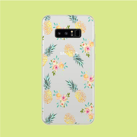Summer Fresh Pineapple Samsung Galaxy Note 8 Clear Case