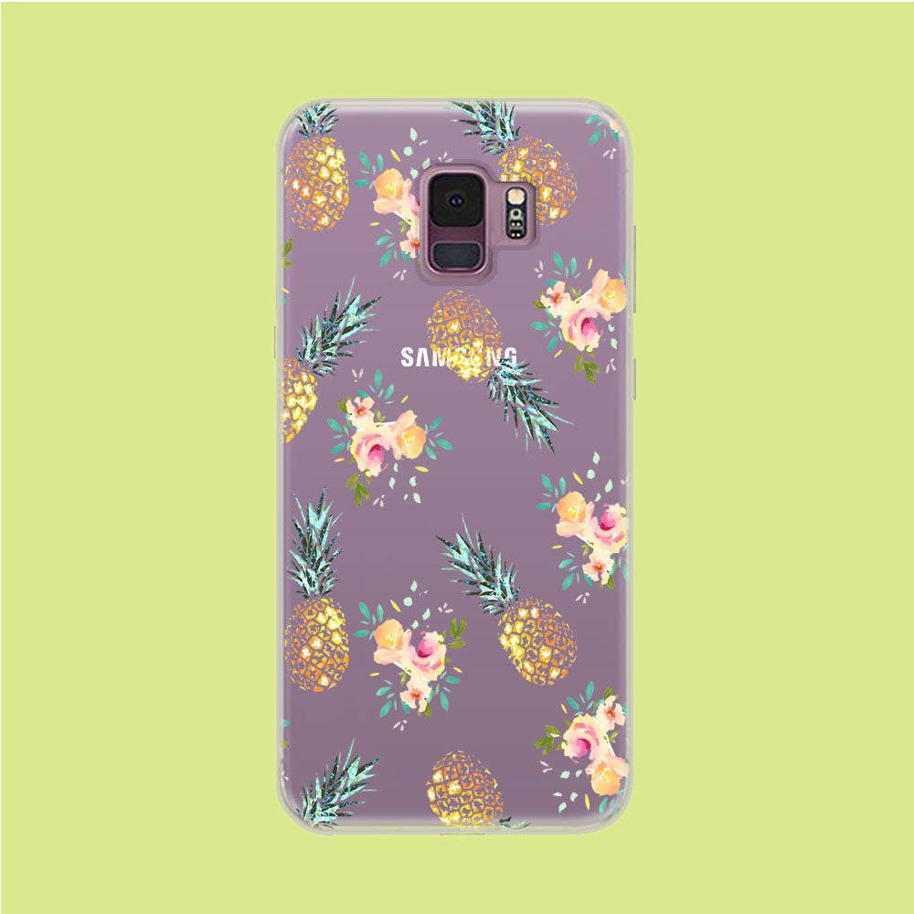 Summer Fresh Pineapple Samsung Galaxy S9 Clear Case