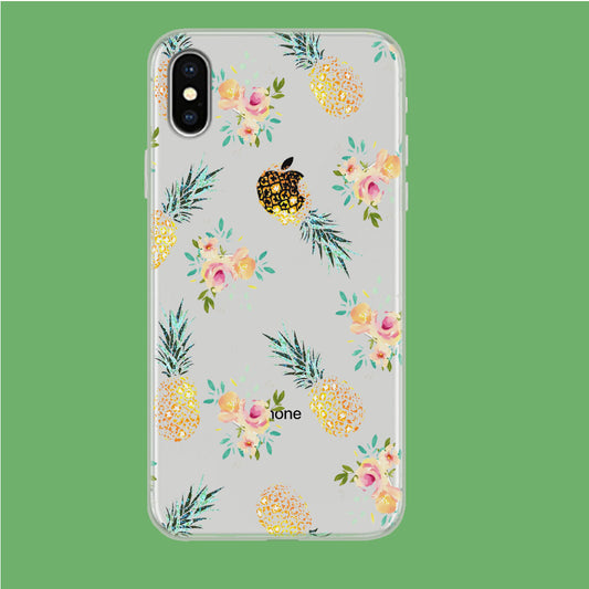 Summer Fresh Pineapple iPhone X Clear Case