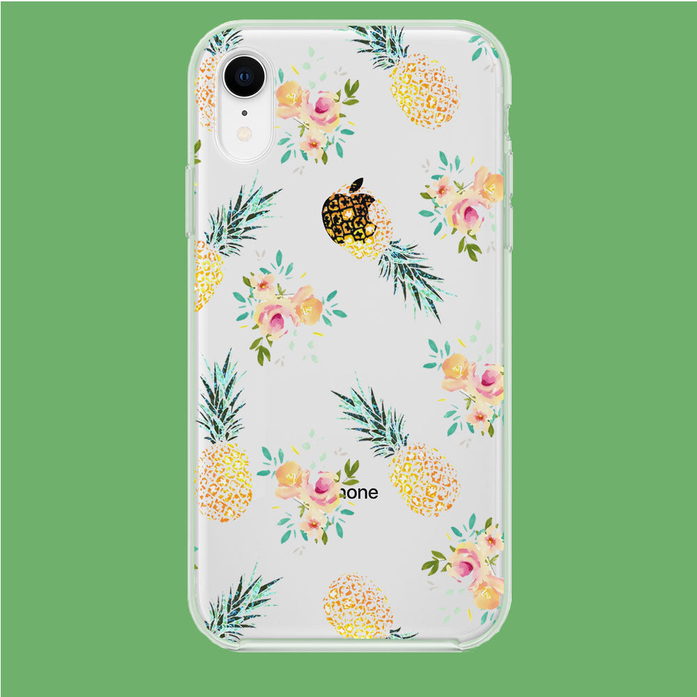Summer Fresh Pineapple iPhone XR Clear Case