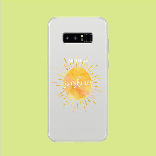 Sunshine Beauty Samsung Galaxy Note 8 Clear Case