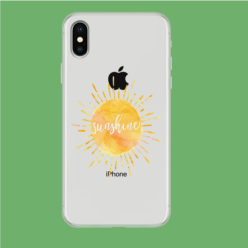 Sunshine Beauty iPhone Xs Clear Case