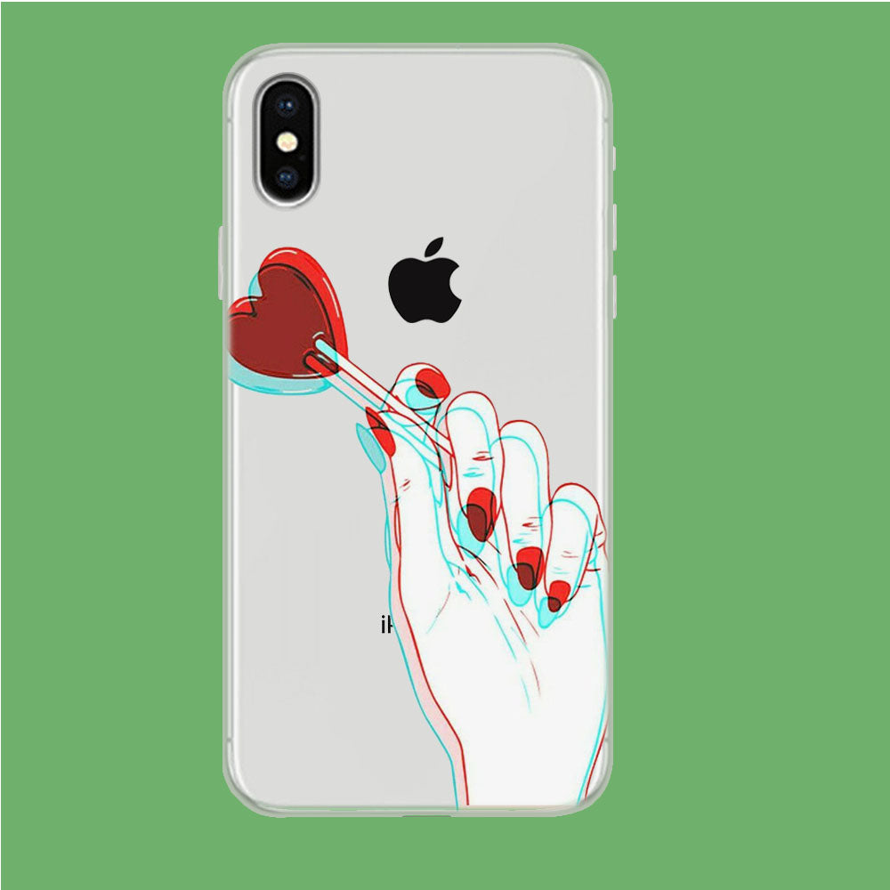 Sweet Grip iPhone Xs Clear Case