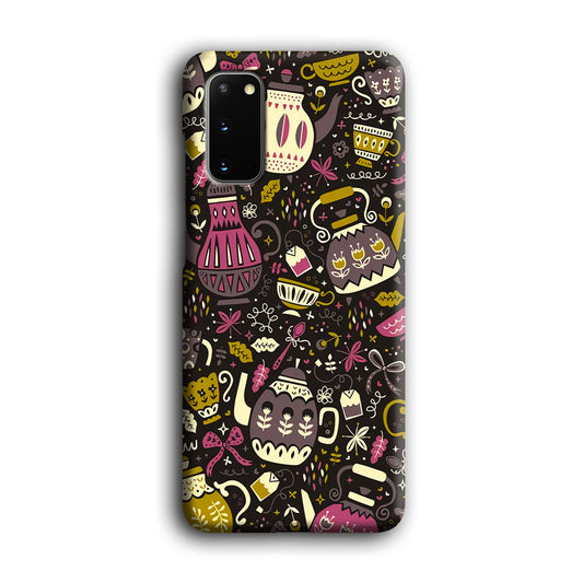 Tea Time in Evening Parties Samsung Galaxy S20 3D Case