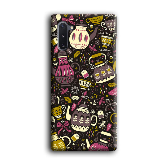 Tea Time in Evening Parties Samsung Galaxy Note 10 3D Case