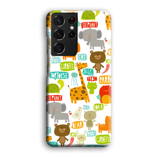 The Animal Expression Zoo Life Samsung Galaxy S21 Ultra 3D Case
