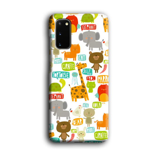 The Animal Expression Zoo Life Samsung Galaxy S20 3D Case
