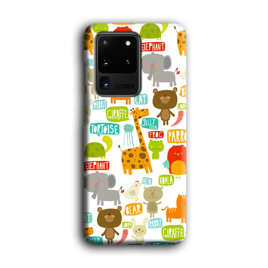 The Animal Expression Zoo Life Samsung Galaxy S20 Ultra 3D Case
