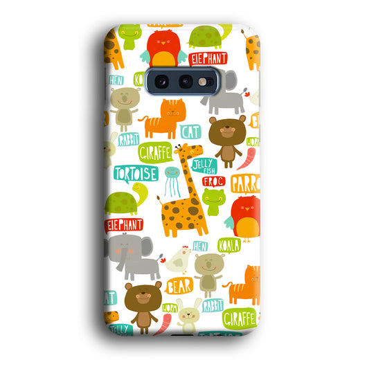 The Animal Expression Zoo Life Samsung Galaxy S10E 3D Case