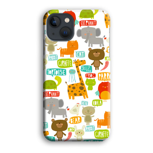 The Animal Expression Zoo Life iPhone 13 3D Case