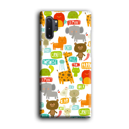 The Animal Expression Zoo Life Samsung Galaxy Note 10 Plus 3D Case