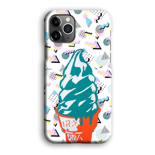 The Blue Ice Cream Cone iPhone 12 Pro 3D Case