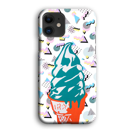 The Blue Ice Cream Cone iPhone 12 3D Case