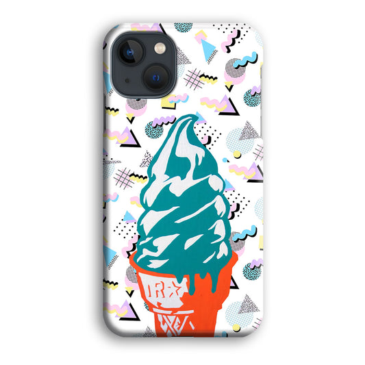 The Blue Ice Cream Cone iPhone 13 3D Case