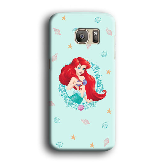 The Little Mermaid Beauty in Ariel Samsung Galaxy S7 Edge 3D Case