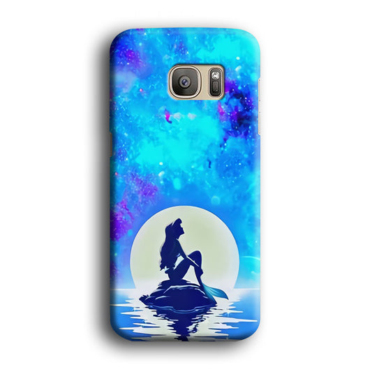 The Little Mermaid Night Moon Samsung Galaxy S7 Edge 3D Case
