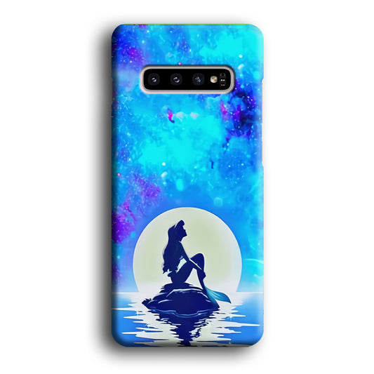 The Little Mermaid Night Moon Samsung Galaxy S10 3D Case