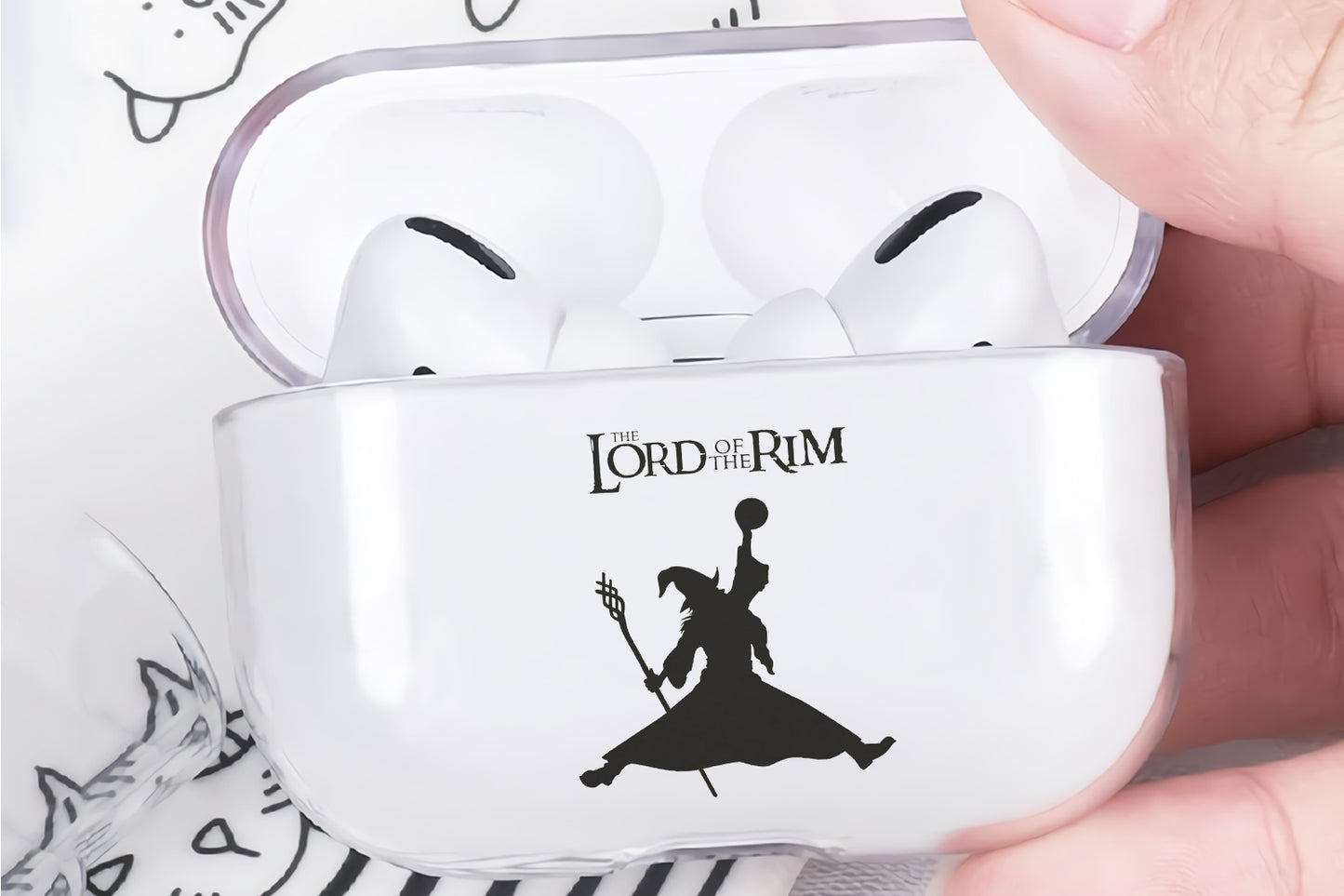 The Lord of The Rim Slam Dunks Protective Clear Case Cover For Apple Airpod Pro