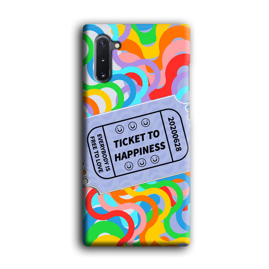 Ticket to Happiness Samsung Galaxy Note 10 3D Case