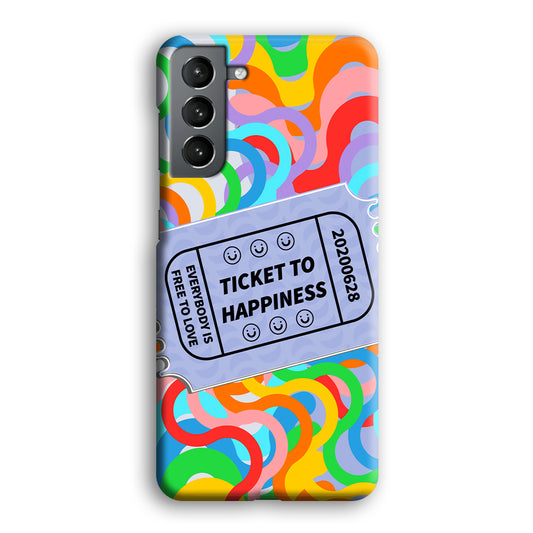 Ticket to Happiness Samsung Galaxy S21 3D Case