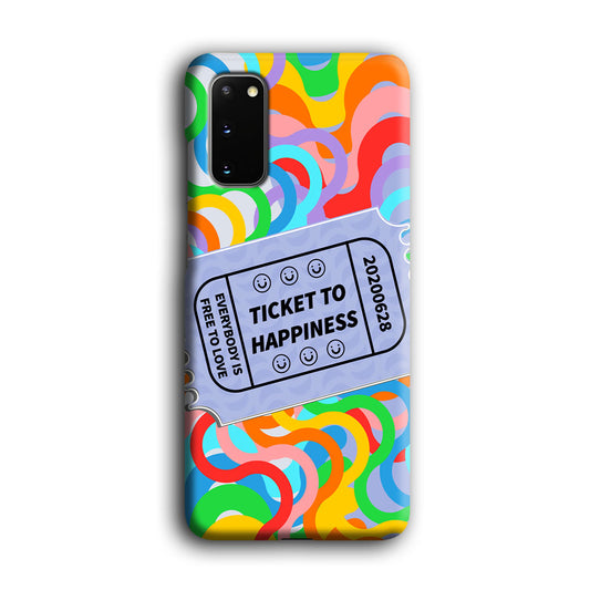 Ticket to Happiness Samsung Galaxy S20 3D Case