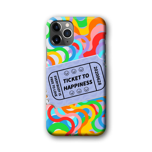 Ticket to Happiness iPhone 11 Pro Max 3D Case