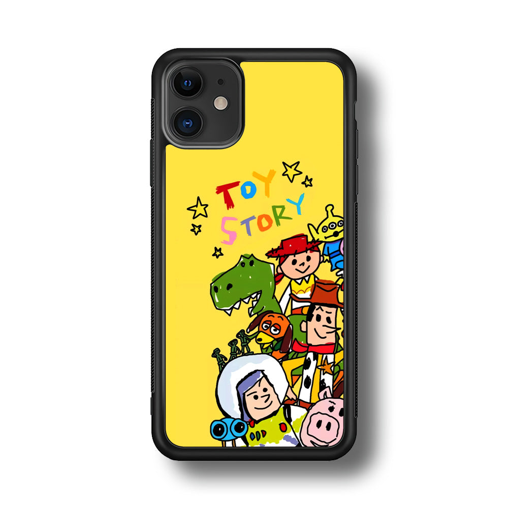 Toy Story Crayon Drawing iPhone 11 Case