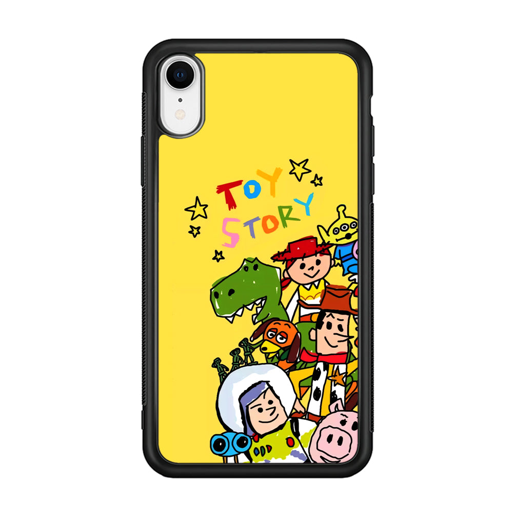 Toy Story Crayon Drawing iPhone XR Case
