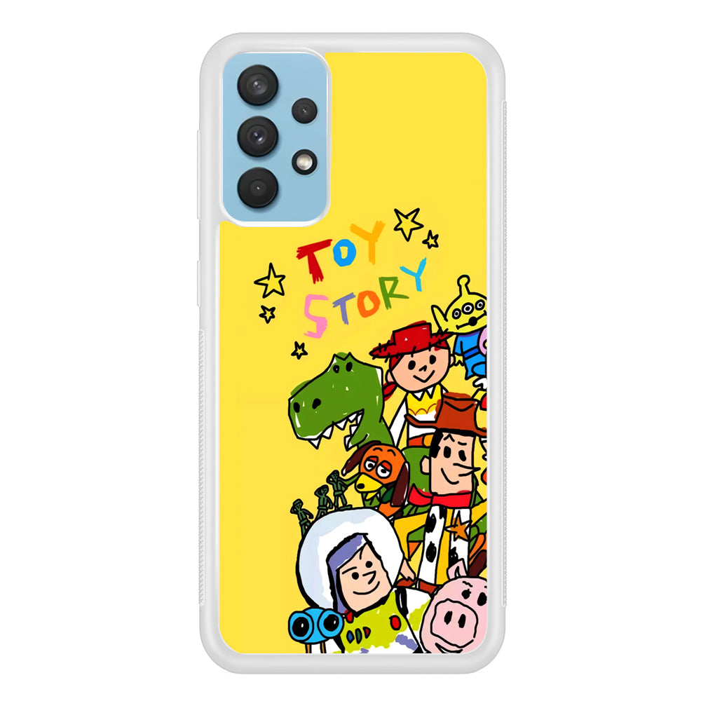 Toy Story Crayon Drawing Samsung Galaxy A32 Case